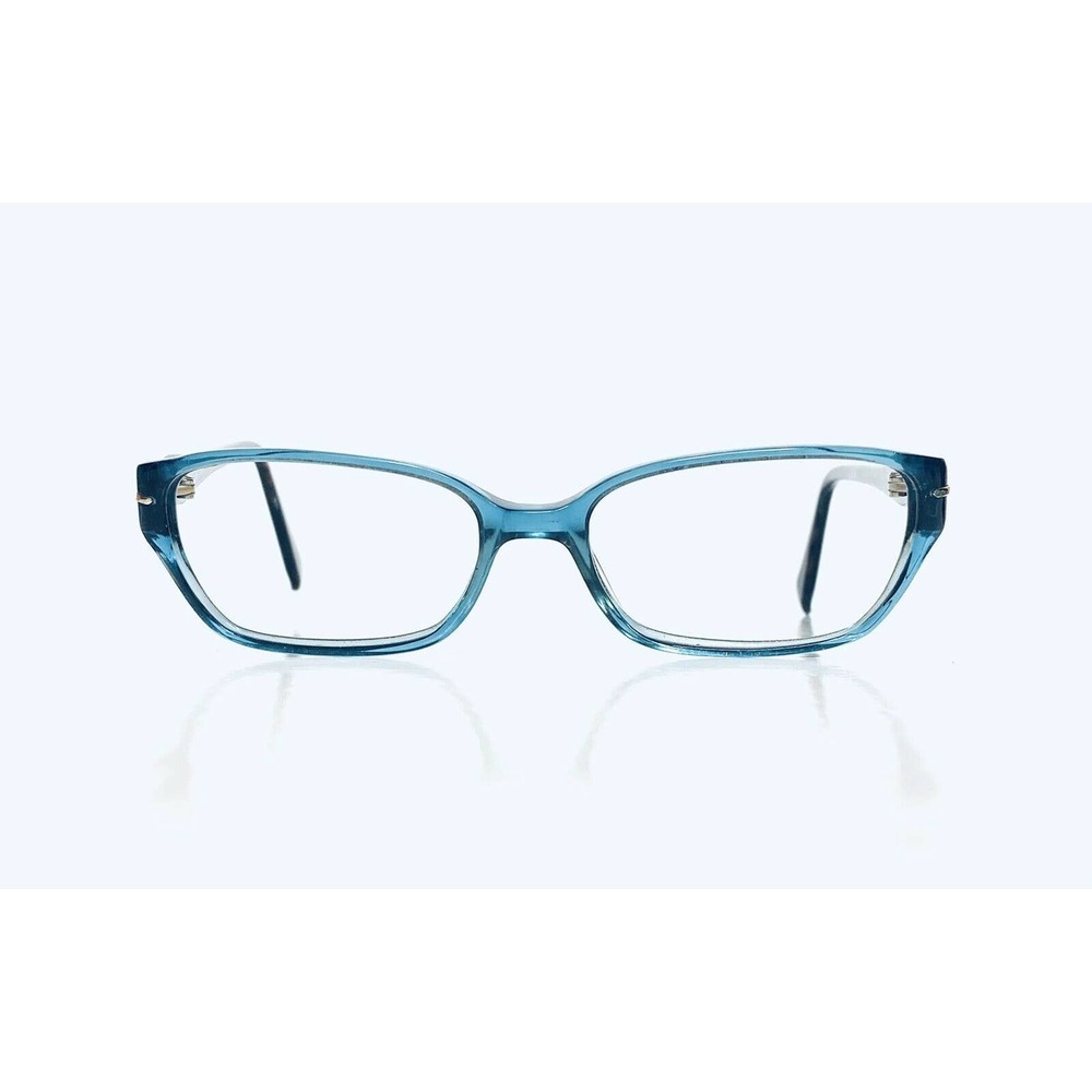 Leon Max Teal Blue Rectangular Frame Glasses - image 2
